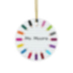 Personalized front of the Circle ornament