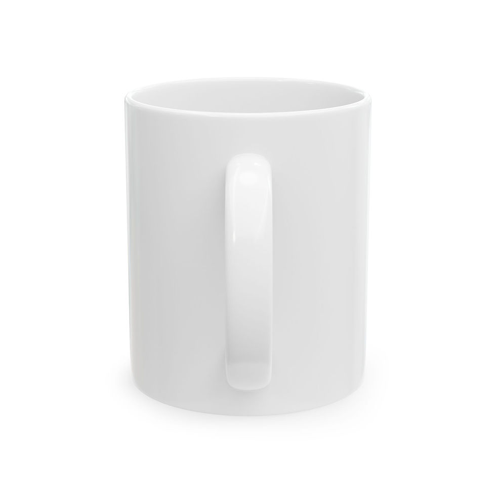 The handle area which blends in with the cup design