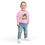 Thumbnail: Toddle in pink sweatshirt with the ghost with personalized pencil