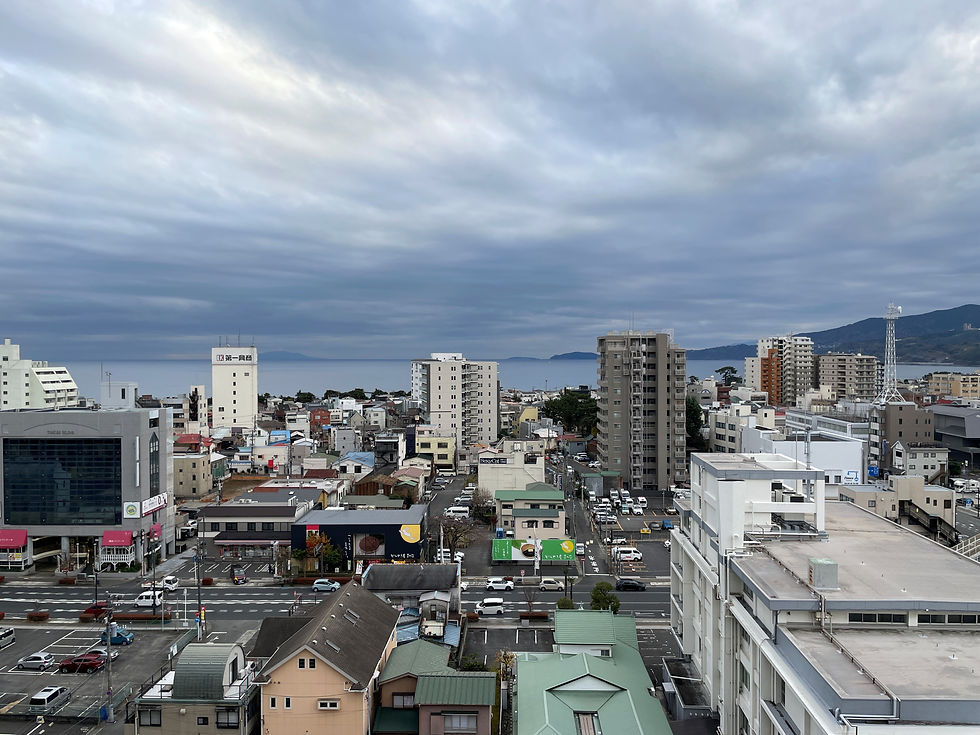 クオス小田原本町12階の眺め!
海と箱根の山々が見渡せます!