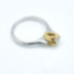 Beautiful two -tone solitaire ring