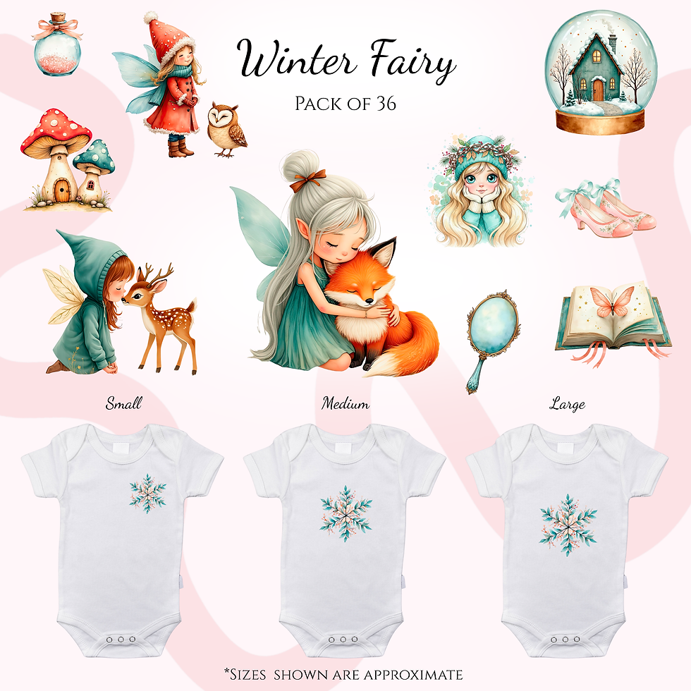 Thumbnail: Winter Fairy Heat Transfer Packs