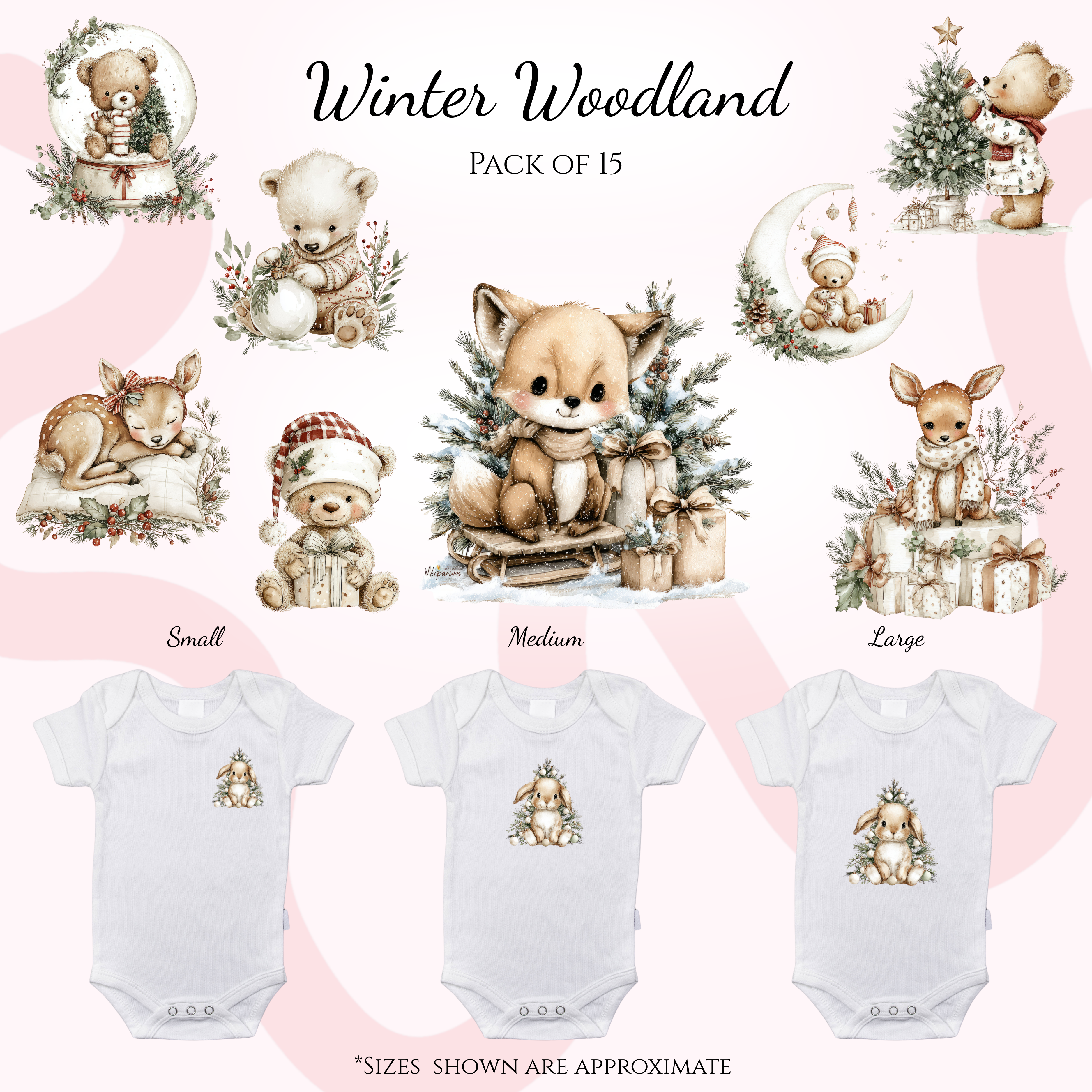 Winter Woodland Heat Transfer Packs