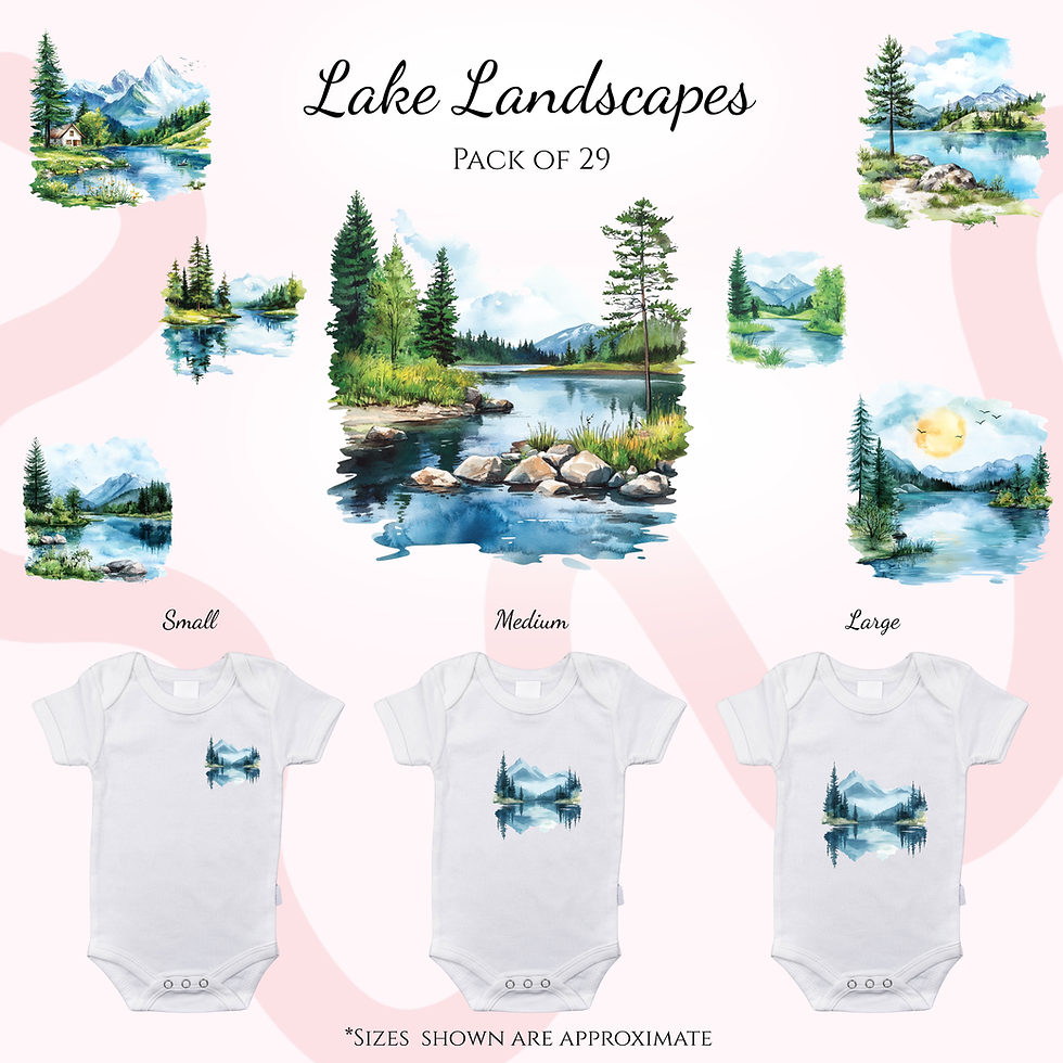 Lake Landscapes Heat Transfer Packs