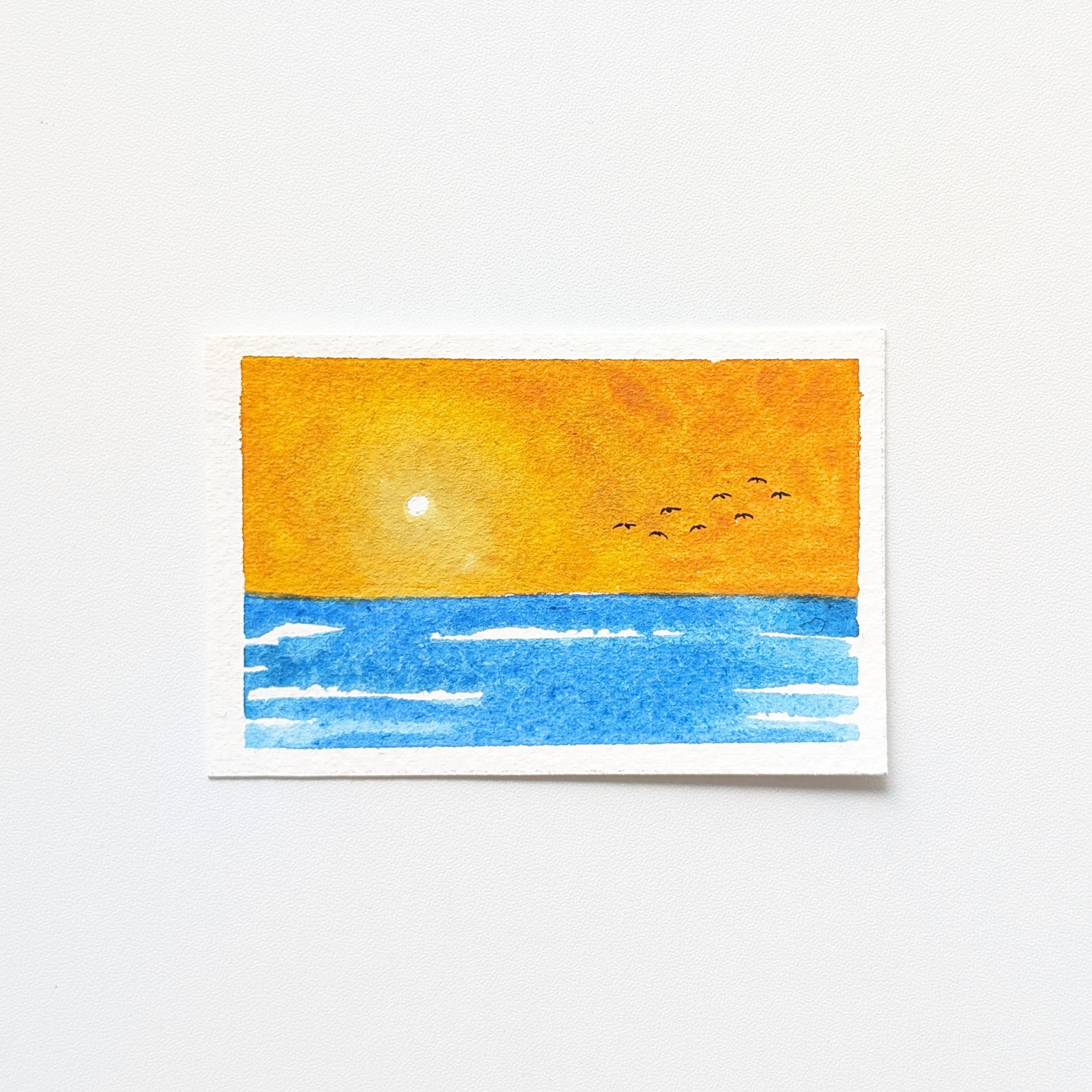 mini watercolor painting