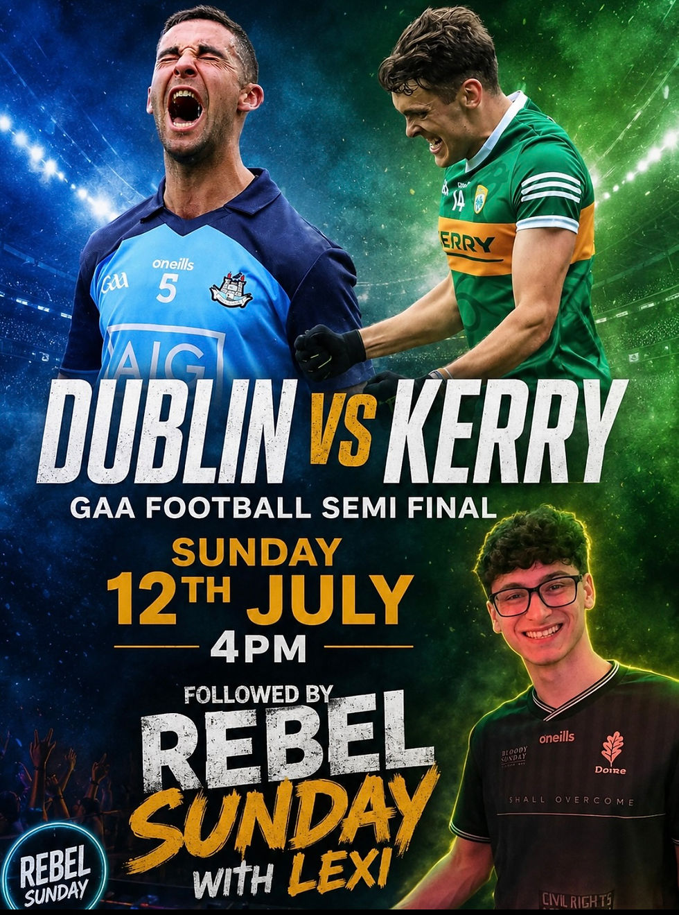 ☘️ GAA Football Semi-Final Live!