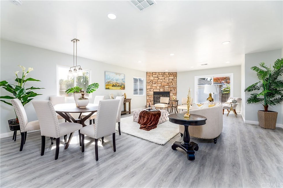 living and dining