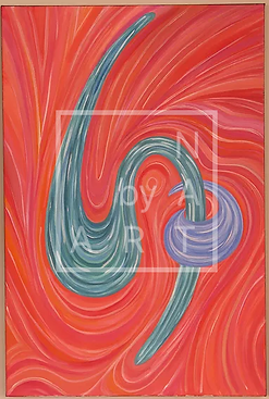 Flo 8, abstract acrylic painting by Art by Nat