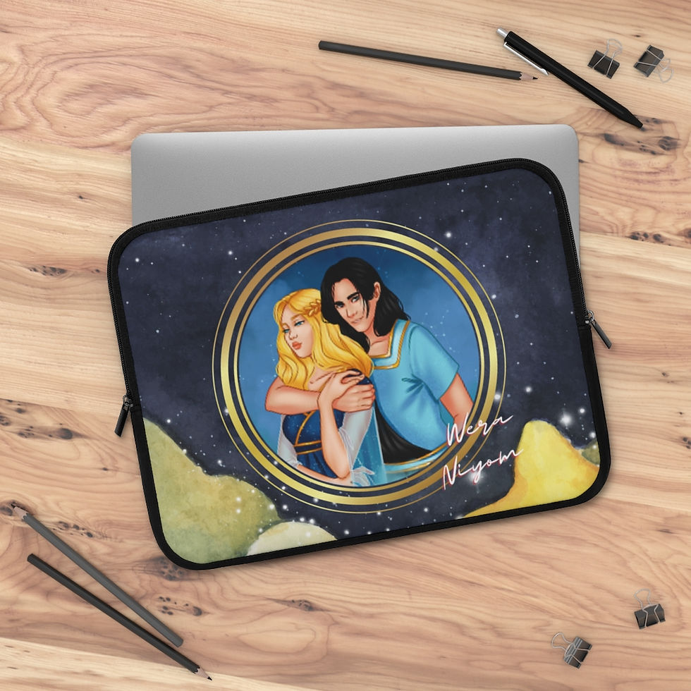 Thumbnail: Erebus & Asteria - Laptop Sleeve (Moon & Stars Design)