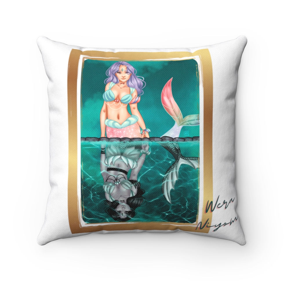 Thumbnail: Pisces - Spun Polyester Square Pillow