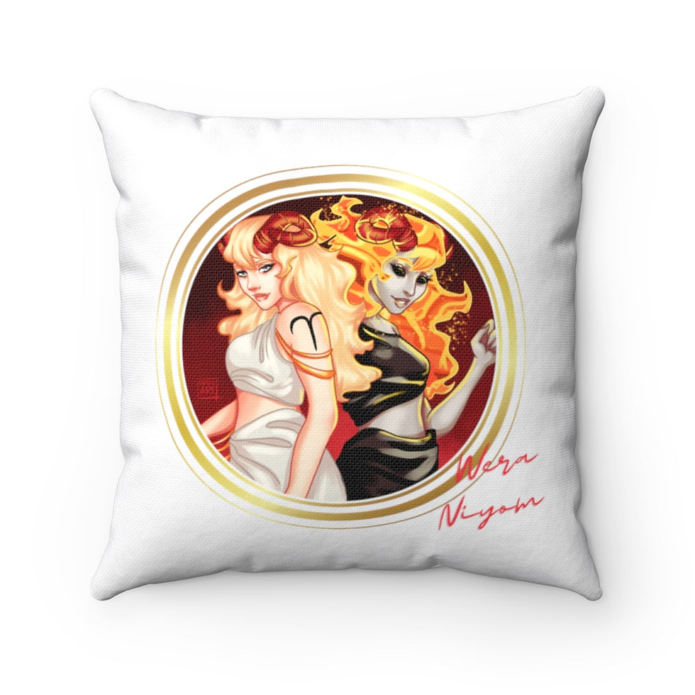 Thumbnail: Aries - Spun Polyester Square Pillow