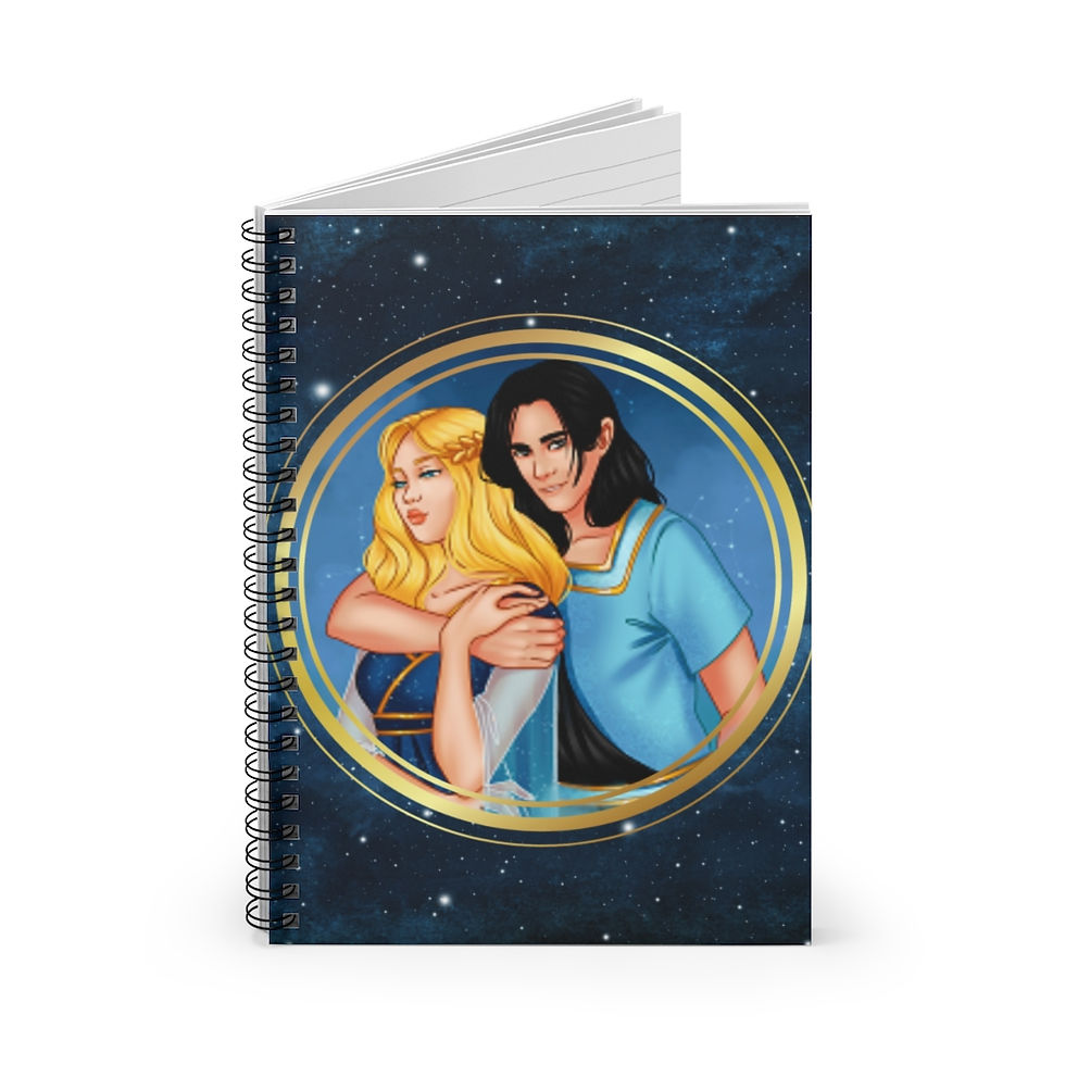 Thumbnail: Erebus & Asteria - Spiral Notebook - Ruled Line (Galaxy Design)