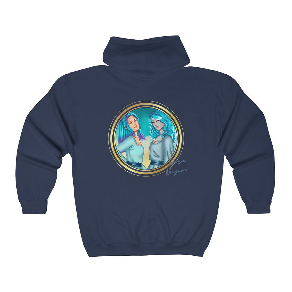 Thumbnail: Aquarius - Unisex Heavy Blend™ Full Zip Hooded Sweatshirt