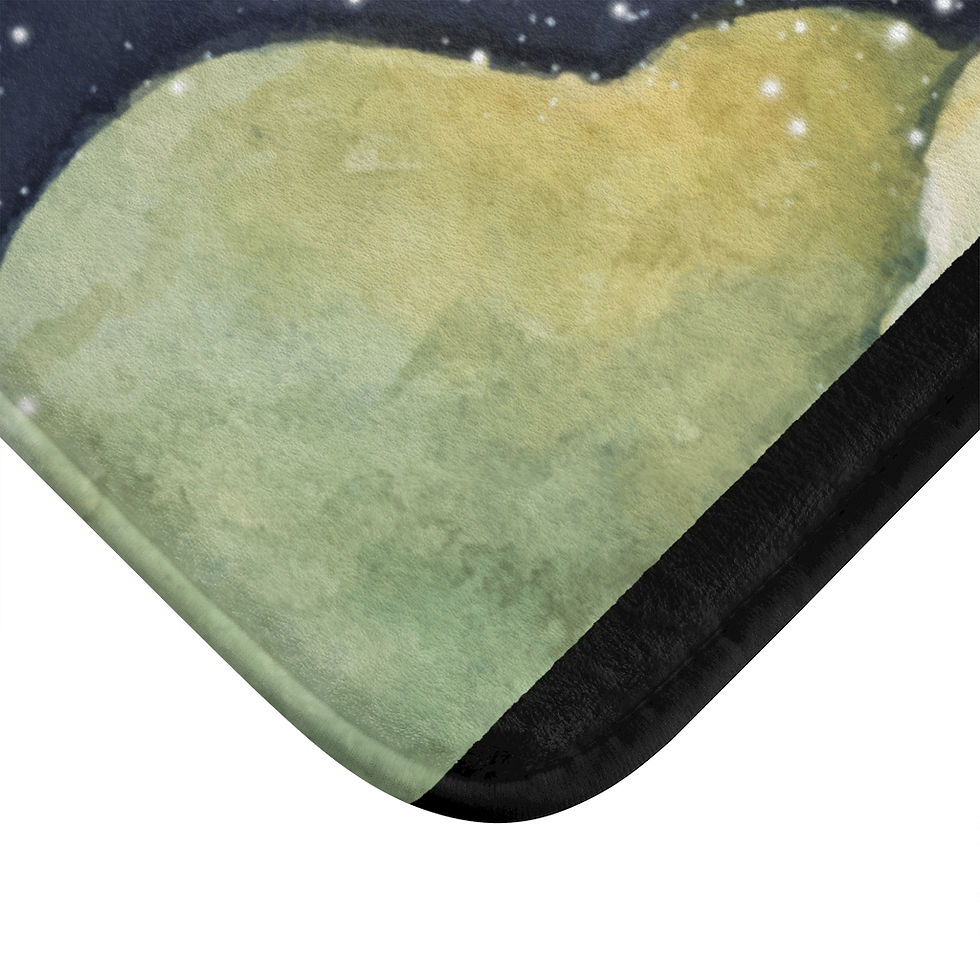 Thumbnail: Erebus & Asteria - Bath Mat (Moon & Stars Design)
