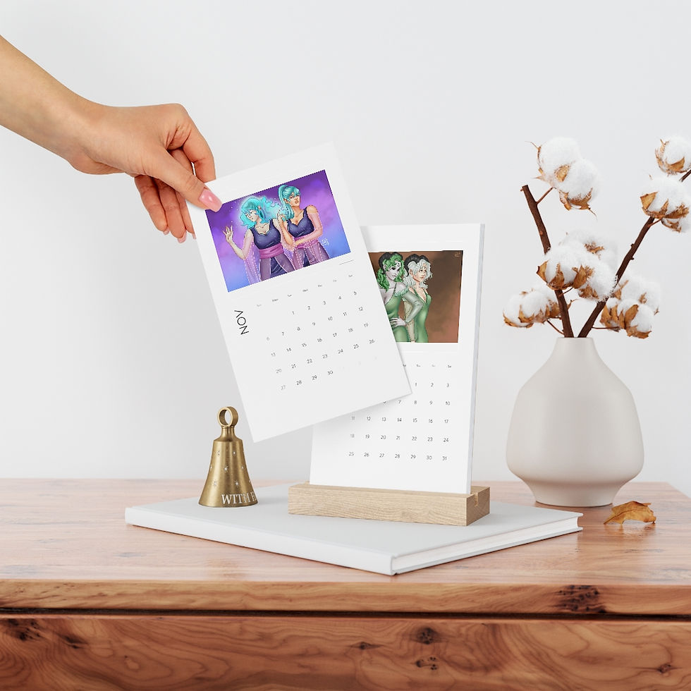 Thumbnail: Eclipsed Deities Vertical Desk Calendar