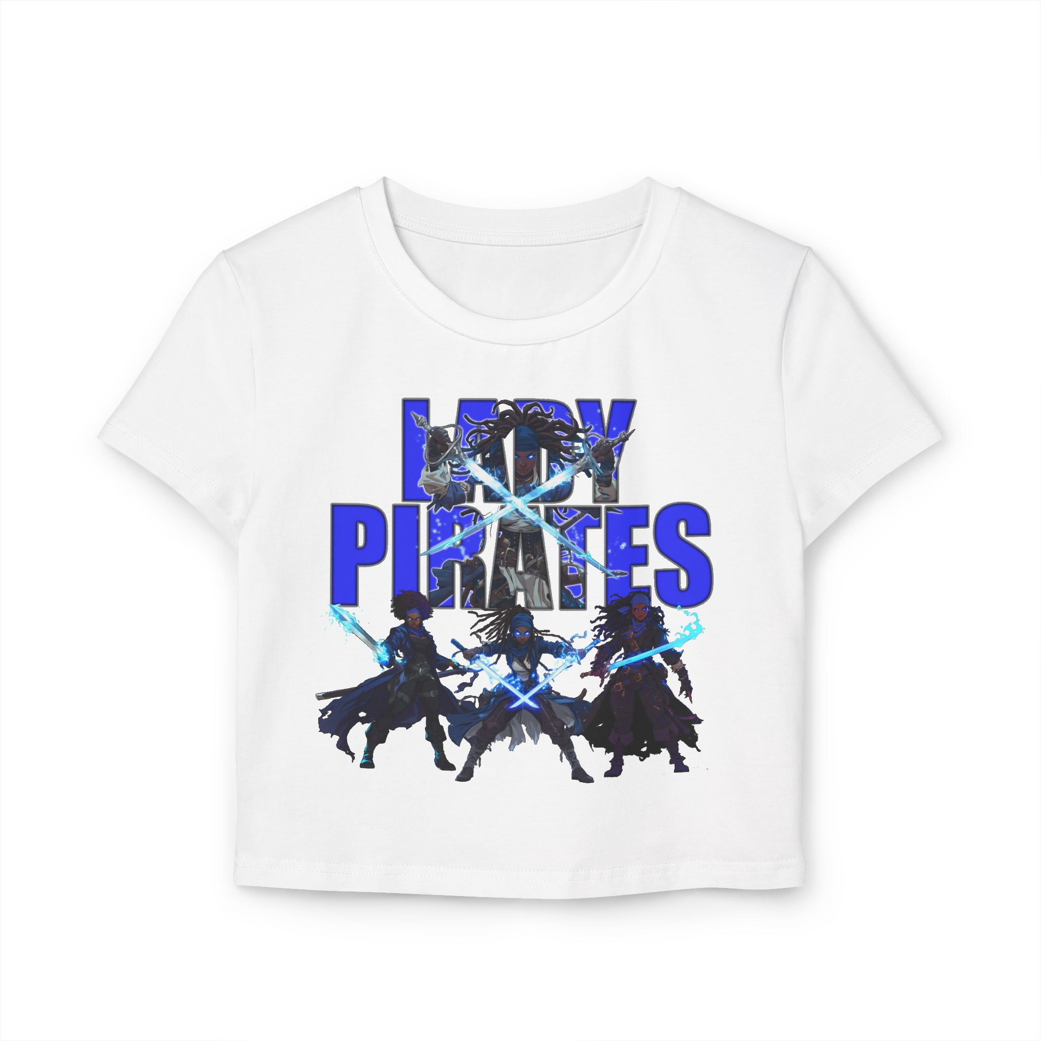 Lady Pirates T-Shirt White (Crop fit)