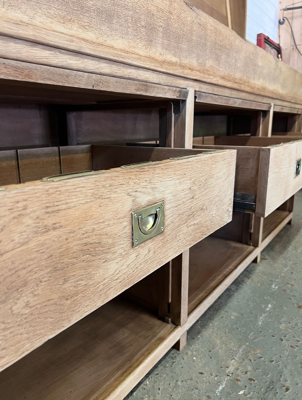 Miniature : Meuble à clapet et tiroir banque de France 