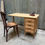 Miniature : Bureau année 60 3 pieds en chêne 
