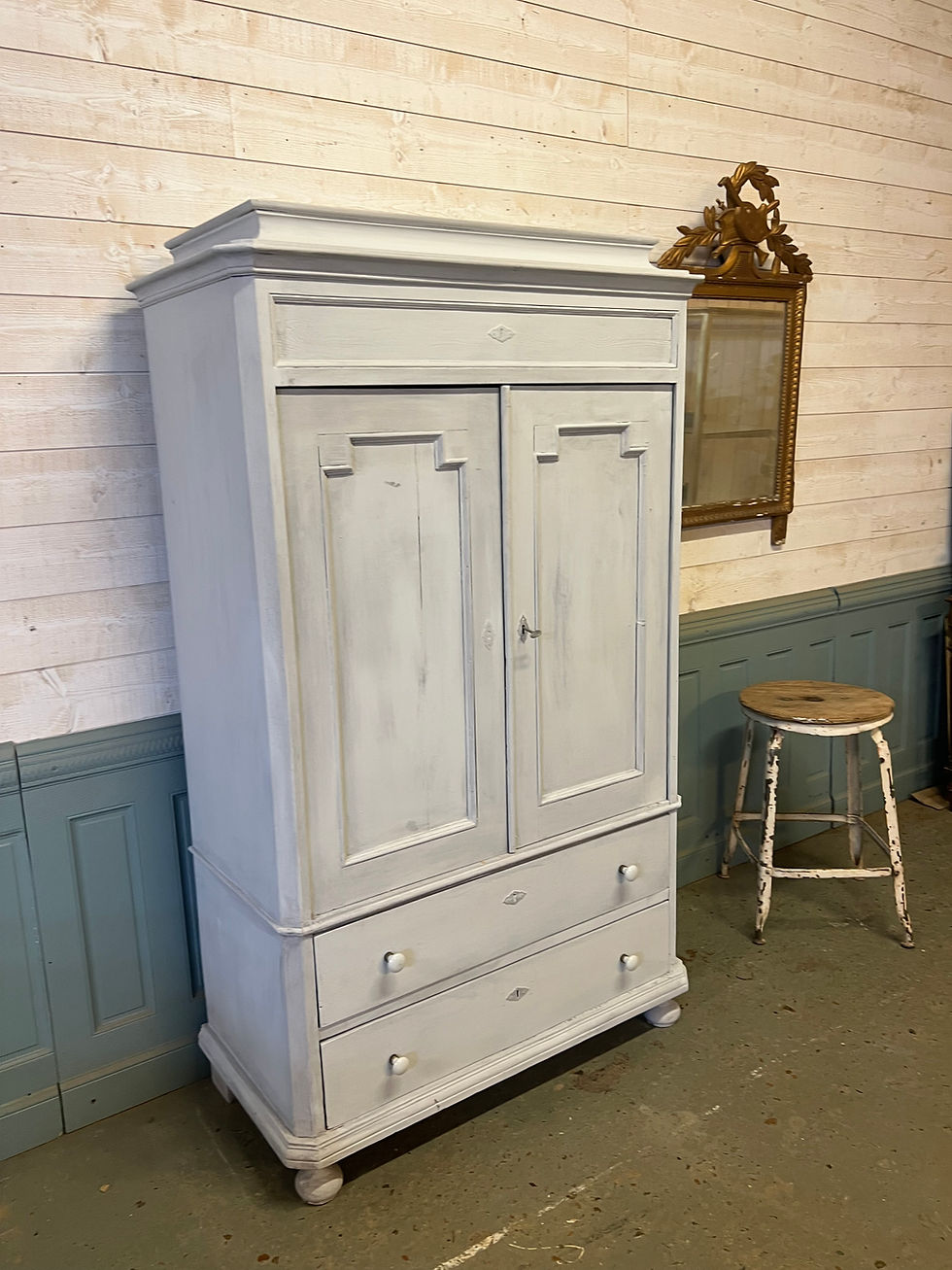 Miniature : Armoire anglaise penderie 