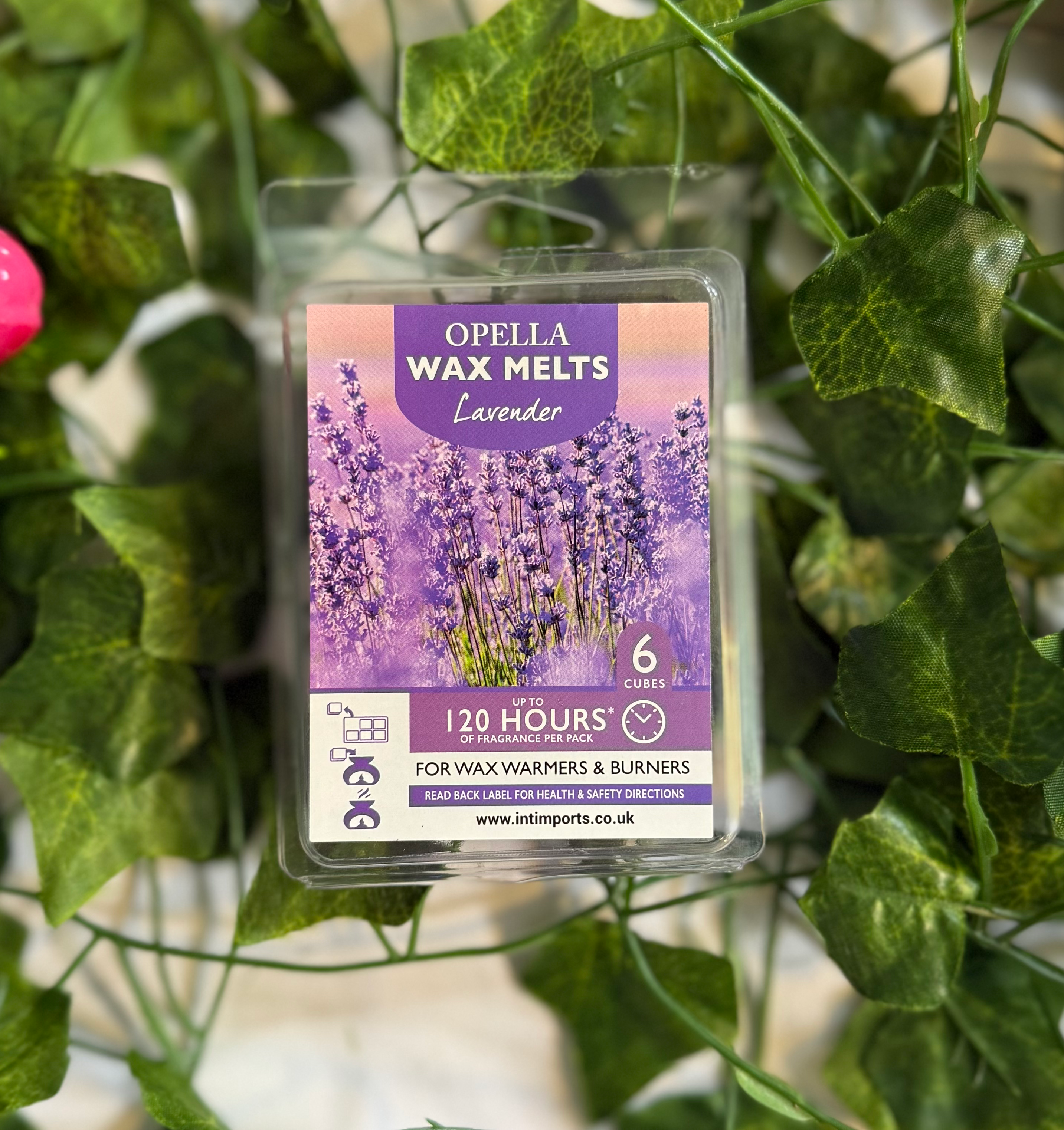 Lavender Opella Wax Melts in Plastic Container