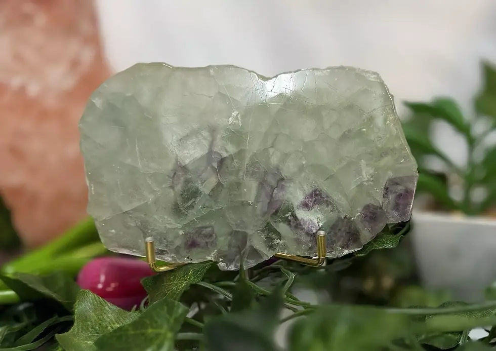 Natural Green Fluorite Slab 13cm