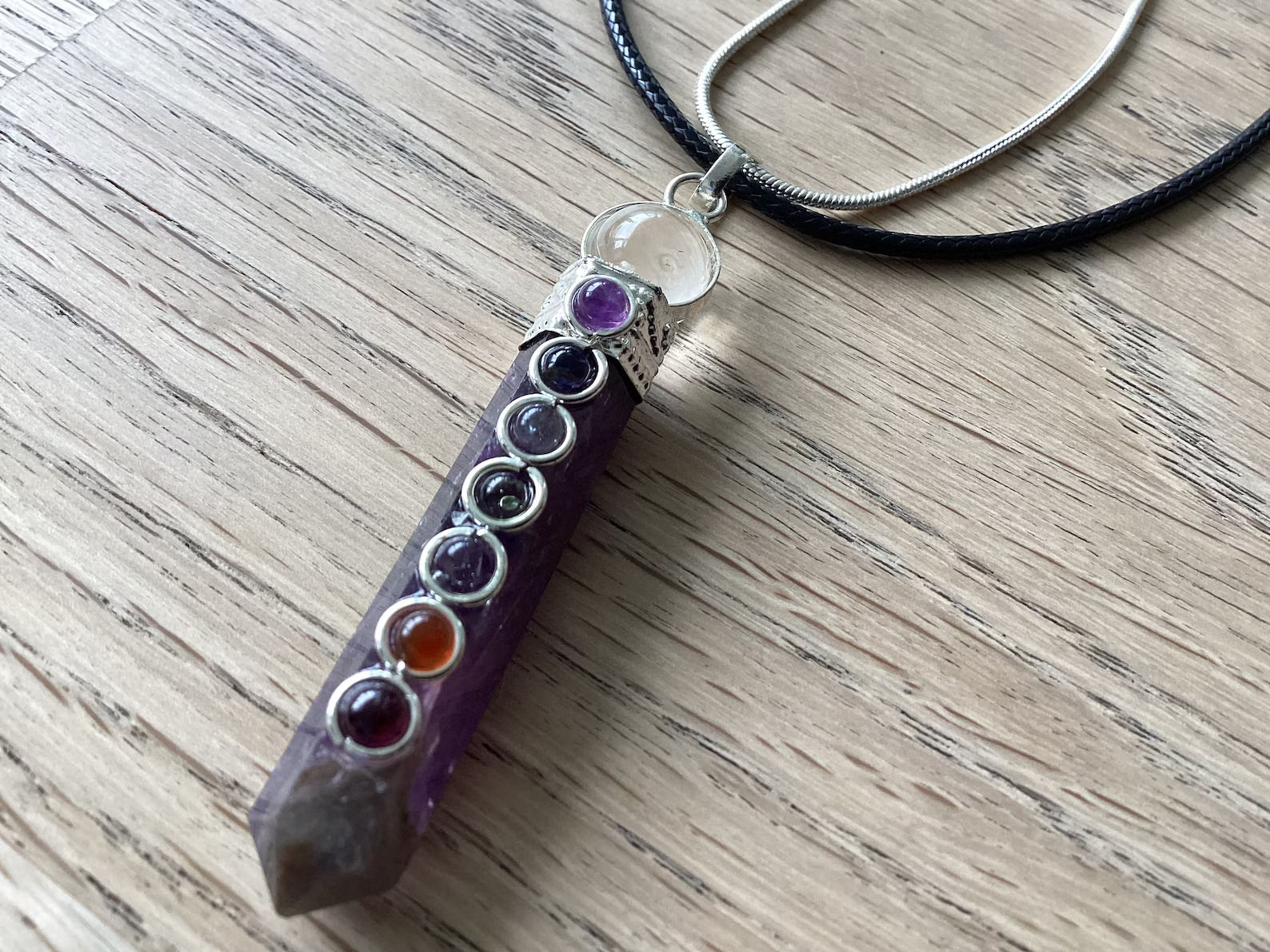 AMETHYST CHAKRA Pendant Necklace