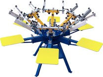 Manual carousel for screen printing