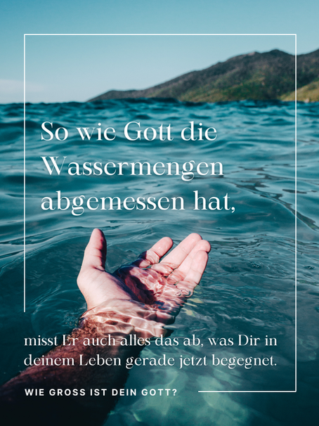 Wie groß ist dein Gott?!