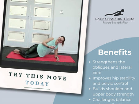 a lady doing a side plank leg lift