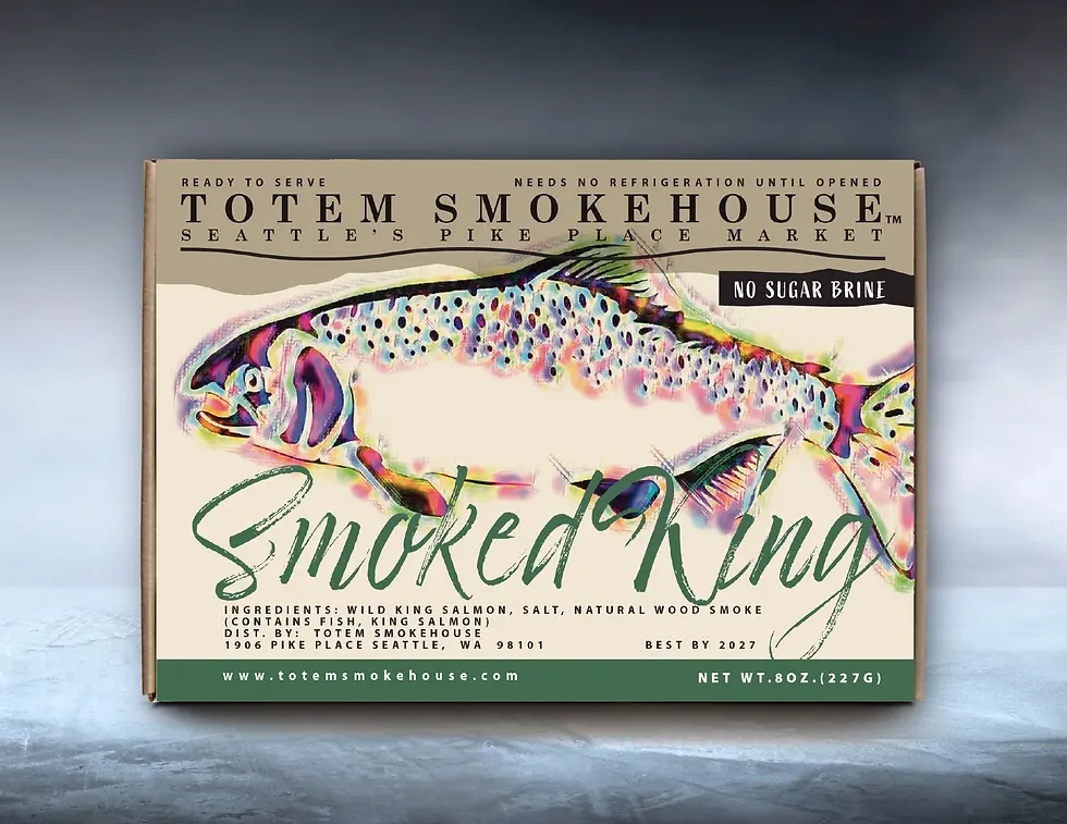 8 oz Smoked King Salmon Gift Box