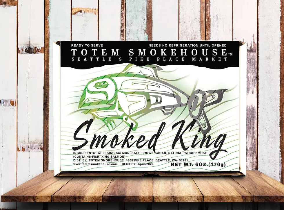 6 oz Smoked King Salmon Gift Box