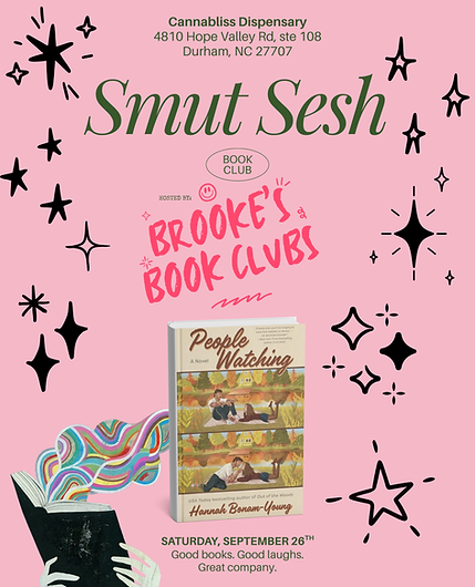 People Watching will be the September Book Club's read for the month.