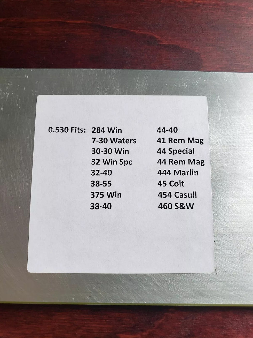 Thumbnail: Caliber Information