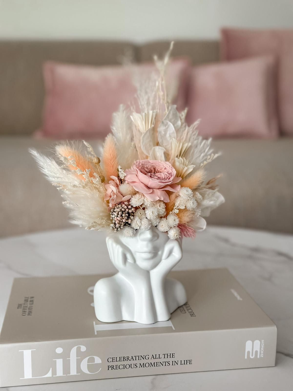 Audrey - bílá & růžová