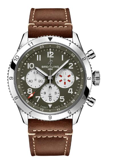 Breitling SUPER AVI B04 CHRONOGRAPH GMT 46 CURTISS WARHAWK AB04452A1L1X1 Men Watch content media