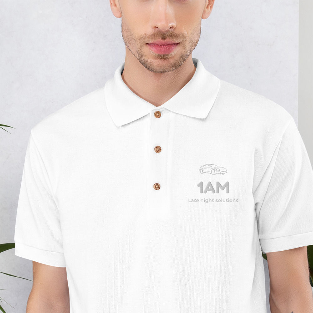 1AM Embroidered Polo Shirt
