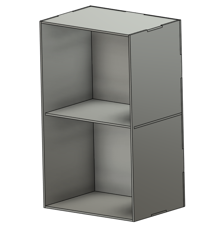 The Bookshelf model finished