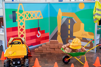 Construction scene from mobile play centre Little City