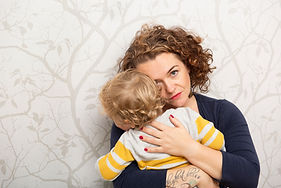 Irena Lenc and her son