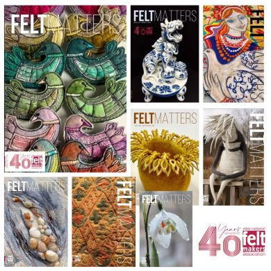 Covers of Felt Matters Magazine