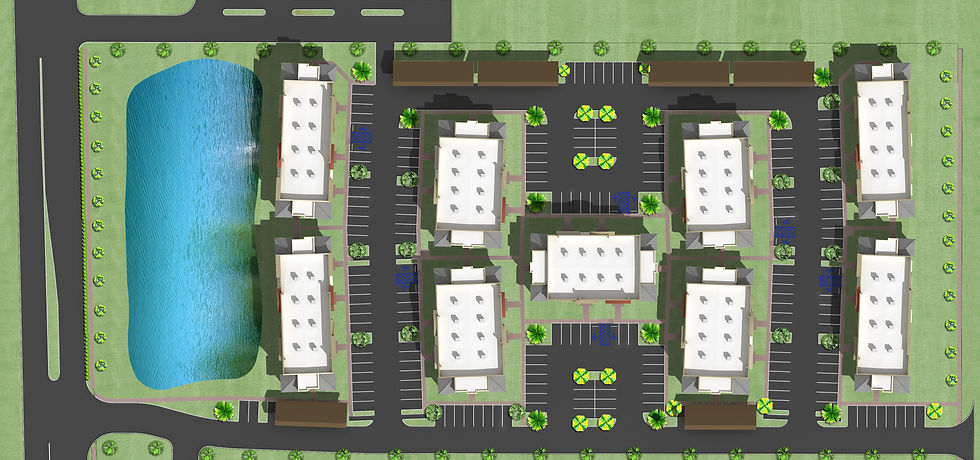 Aerial Site View Rendering