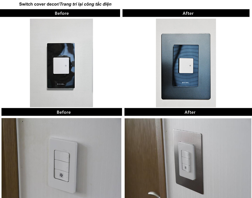 Thumbnail: Stainless steel Switch cover Set 6 pcs