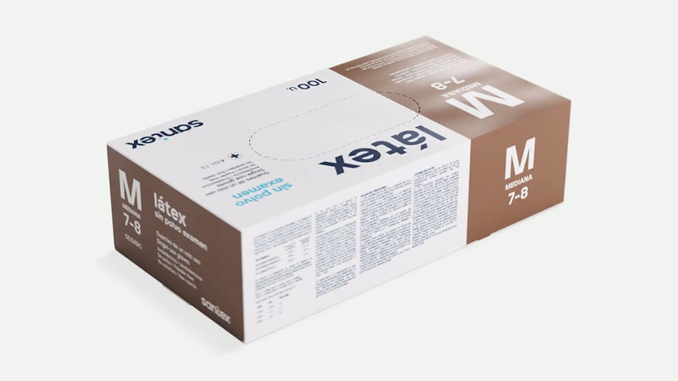 Indexkép: Santex® Natural Flash (5g) púdermentes latex vizsgálókesztyű 1 karton (10x100db)