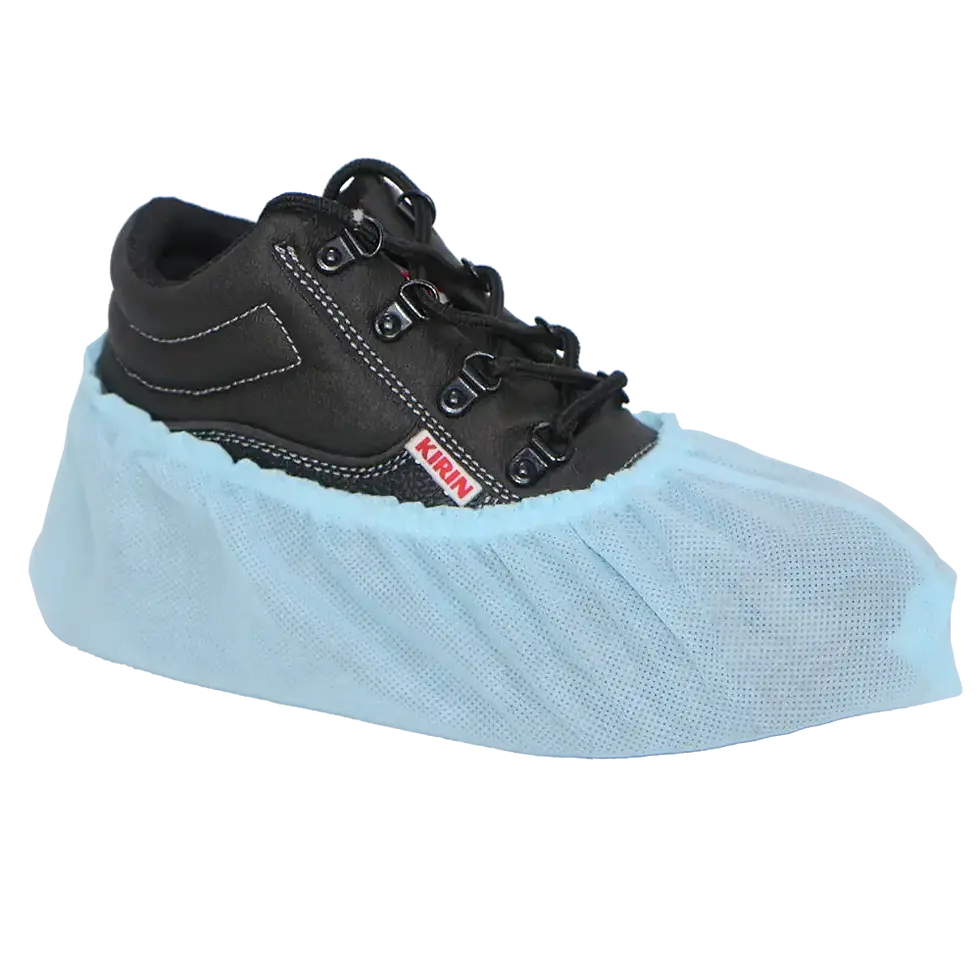 blue Disposable Shoe Cover (non woven) 50gsm for protection.