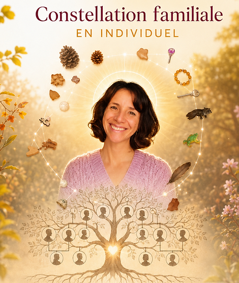 constellation familiale en individuel avec objets de représentation