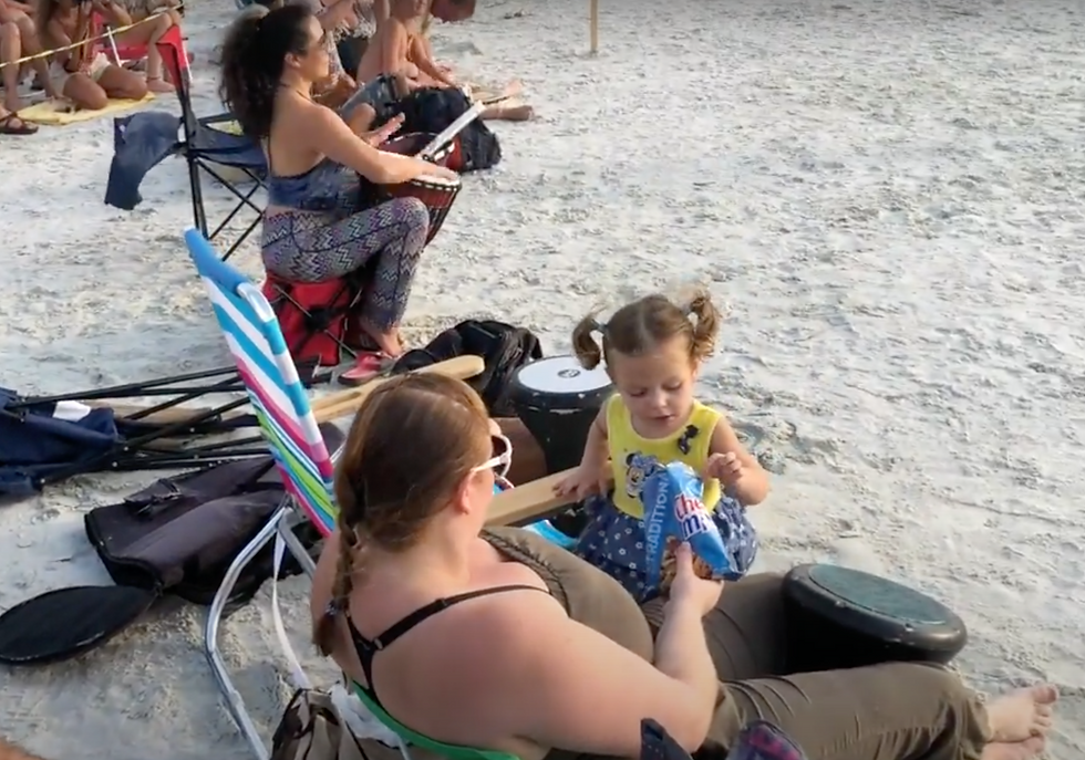All ages enjoy the joy of Siesta Key's Drum Circle