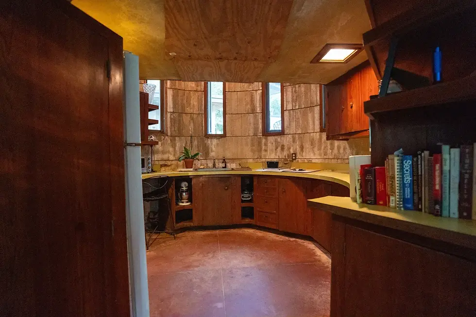 The kitchen inside the Lewis Spring House