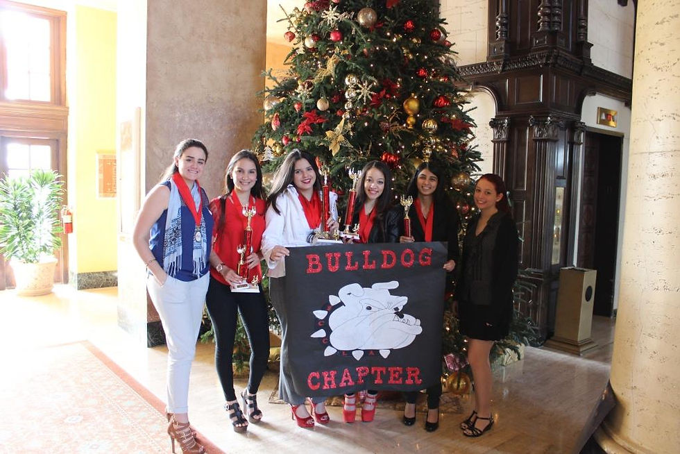 FCCLA Members Pose with Awards