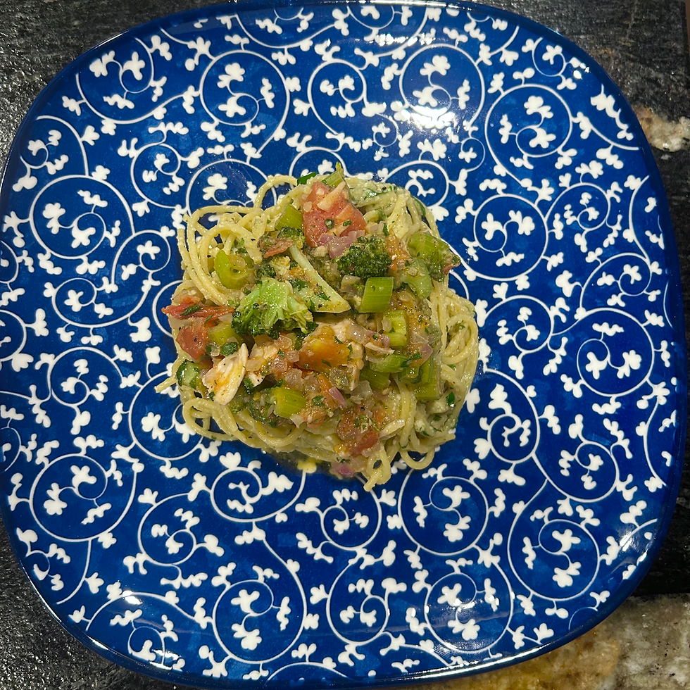 Brami pasta and chimichurri