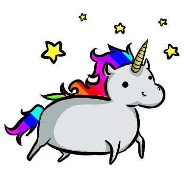 Rainbow Unicorn Stars.gif
